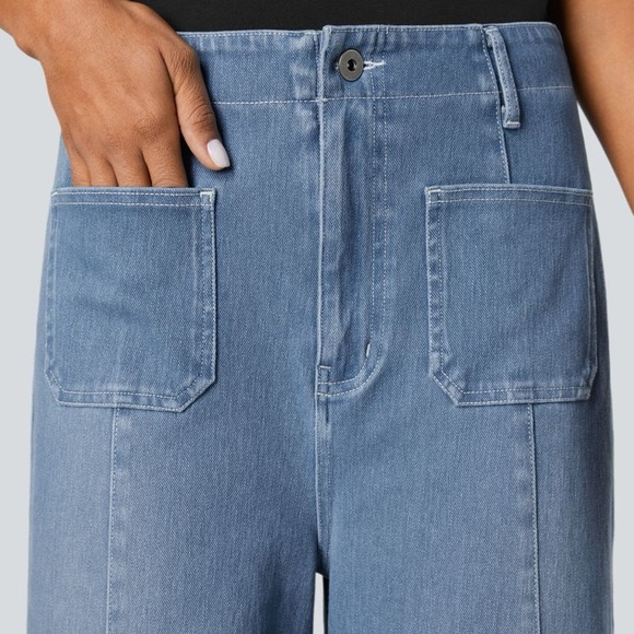 Halara Flex high waisted wide leg jeans - Picture 3 of 9